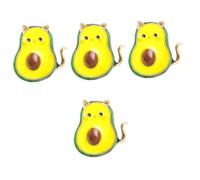 SHERCHPRY 4 Piezas Broche De Aguacate modamujer novia sera broche de animal amicici friends broche de ropa pin de solapa de animales broche de mujer broche de fruta alfiler estético aleación