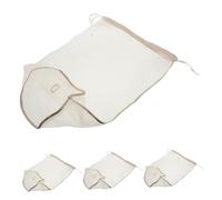 SHERCHPRY 4 Piezas Guardar Pelucas Bolsa de Almacenamiento Cordón Ajustable Bolsa de Malla de Poliéster para Viajes Negocios y Fiestas Extensiones de Cabello