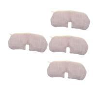 SHERCHPRY 4 Piezas Máscara de Ojos de Calor Reutilizable con Sal Mineral Compresa Térmica para Ojos de Ojeras y para Dormir y