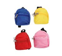 SHERCHPRY 4 Piezas Mochila de muñeca Verter Juguetes para niñas Equipo School Bag Pack Escolar Decoracion casa muñecas para niñas Mochila Mini casa de muñecas Modelos Mini Mochila poliéster
