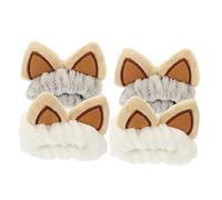 SHERCHPRY 4 Piezas Muñequera Absorbente de Agua para Lavado Facial Banda de Cuidado Muñequera Suave Maquillaje