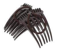 SHERCHPRY 4 Piezas Peine De De Caballo Pelo De Novia Accesorios Para El Cabello De Las Mujeres Ondulado Horquilla Accesorios Para El Cabello Para Mujeres Nupcial Café El Plastico