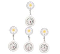 SHERCHPRY 4 Piezas Reloj De Bolsillo De Enfermera Colgante Reloj De Solapa Pin-On Broche Enfermeras Pin as Digital De Bolsillo Señoras Colgante