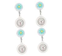 SHERCHPRY 4 Piezas Reloj De Bolsillo De Enfermera Reloj Digital es Enfermeras Colgante Retráctil para as De a Mochila a Fob