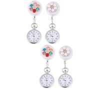 SHERCHPRY 4 Piezas Reloj De Bolsillo Reloj De Enfermera Fob Reloj Minimalista Relojes De Relojes De Enfermera para Reloj Insignia para Enfermeras Reloj Fob para Pin De Solapa