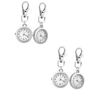 SHERCHPRY 4 Piezas Reloj de Bolsillo Relojes Pared Llavero de Reloj médico Reloj Doctor Broche Reloj Clip Relojes Digitales Relojes Mujer Enfermera Fob Reloj Banda de Reloj de Enfermera