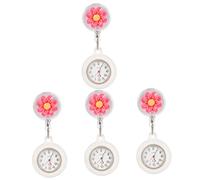 SHERCHPRY 4 Uds Reloj De Bolsillo De Enfermera Relojes Digital Enfermeras Colgante De a Mochila Retráctil Retráctil para as Digital De