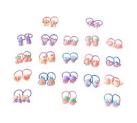SHERCHPRY 40piezas Gomas Elásticas Pelo Bebés Anillos Para Pelo Decoración Coleteros Pequeños Navidad
