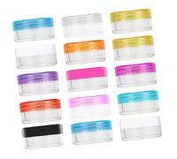 SHERCHPRY 44 Piezas Tarros de Plástico Vacíos para Cosméticos Recipientes de Almacenamiento Portátiles para y