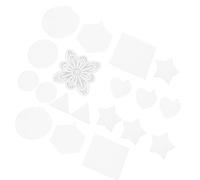 SHERCHPRY 45 Piezas Malla de Plástico para Bordar en Punto de Cruz Fácil Corte y Almacenamiento, Hoja Multi-forma Color Claro Adecuado para Manualidades y Posavasos Estilo Varios estilos