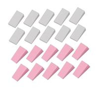 SHERCHPRY 48 Piezas Esponjas de Maquillaje Trapezoidales Aplicador de Base Conjuntos de Rosa y Esponja Cosmética de Dual Aplicar Base y Primer