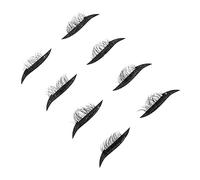 SHERCHPRY 4pares Delineador De Ojos y Pestañas Postizas Calcomanías Purpurina Cinta Adhesiva Para Delineador De Ojos Plantilla Eyeliner Para Maquillaje Fácil