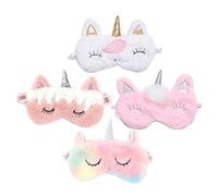 SHERCHPRY 4piezas Antifaz Para Dormir Multifuncional Práctica Para Viaje y Oficina Parche Ocular Resistente Reutilizable