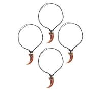 SHERCHPRY 4piezas Camiere Di Cristallo Dente Di Pesce in Stile Punk Ciondola in Metallo Per Uso Quotidiano Festa Una Pietra Preziosa Per La Gioielleria Moda Uomo Donna Materiale Metallo Uso