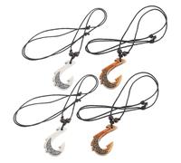 SHERCHPRY 4piezas Collar de Anzuelo Maorí de Resina Joyas Indígenas Étnicas Colgante de Anzuelo para Hombres y Mujeres para Uso Diario y Recuerdos de Viaje