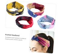 SHERCHPRY 4piezas Diadema Anudada Para Deporte Unidades Accesorios De Pelo Cruzados y Elegante
