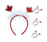 SHERCHPRY 4piezas Diadema Arce Otoñal Purpurina Accesorios Cabello Arce para Decoración de Fiestas de Otoño Festival Cosecha