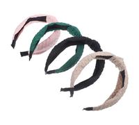 SHERCHPRY 4piezas Diadema de Ala Ancha Anudada para Mujer Antideslizante Diademas Gruesas de Moda para Uso Diario Accesorios de Pelo para Otoño