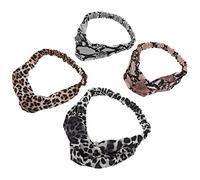 SHERCHPRY 4piezas Diademas Elásticas Cruzadas Multifuncionales Para Yoga Lavado Facial Ducha y Faciales