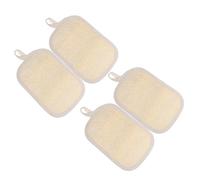 SHERCHPRY 4piezas Esponjas De Baño De Lufa Naturales Para Exfoliante Corporal Rectangulares Para Ducha Para Piel Seca Rodillas y Espalda