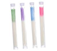 SHERCHPRY 4piezas Hilo Limpiador Para Perforaciones De Oreja Colores Verde Azul Morado Rosa Para Cuidado Post-perforación Limpieza Diaria y Viajes y Cómodo Para Aretes