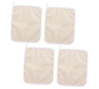 SHERCHPRY 4piezas Toallitas Exfoliantes Faciales De Nylon Paños De Limpieza Profunda Para Ducha Depurador De Baño Para Hombre y Mujer Toalla De Ducha Exfoliante