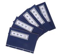 SHERCHPRY 5 Cuadernos Vintage Chinos Estilo Kung Fu Cuaderno de Papel Kraft Grueso con Encuadernación de Hilo Diario de Notas Temático para Escritura Creativa y Uso Diario