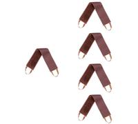 SHERCHPRY 5 Piezas Cinta de Aplicación de Loción para Espalda Herramienta de Pintura para Prolongador para Cuerpo para Ducha y Spa Marrón