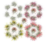 SHERCHPRY 5 Piezas de Mini Racimos de Flores Estáticas para Maquetas Decoración de Mesa de Arena Césped Alto Micro Paisaje Fuerte