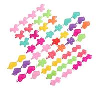 SHERCHPRY 50 piezas Pinzas para Cabello de Niña Decoraciones de Pelo de Cartón Clips de Plástico Flores de Ciruelo Lazos y Mariposas Accesorios Divertidos y Coloridos para Niñas