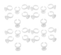 SHERCHPRY 500 Piezas Anillos Pequeños para Pegamento de Pestañas Soporte para Adhesivo de Extensiones Herramientas para Tatuajes y Profesional Salones y Tatuajes