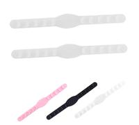 SHERCHPRY 5piezas Banda de Silicona Anti-oídos de Orejas Flexible Gancho Ajustable Transparente Suitable For Face Mask Wearing Scenarios