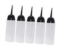 SHERCHPRY 5piezas Bote De Champú Botella De Tinte Cabello Boquilla Oblicua Para Salón De Belleza Recargable Para Champú Tinte Hombre