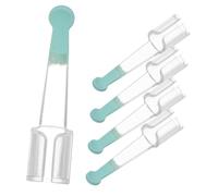 SHERCHPRY 5piezas Cabeza de Cuchara para Oreja Transparente Reemplazo de Tapones de Accesorio de Limpieza para Oídos Tapones Reemplazables para Remover Cerumen