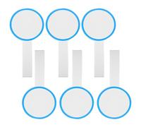 SHERCHPRY 6 Blancas Portátiles para Puntuación de Jueces Tablero de Votación Borrable de 10X20 CM Tablero de Puntuación Simple Azul Mini para Subastas y Competencias