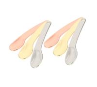 SHERCHPRY 6 Espátulas Para Crema Minicucharas Para Maquillaje Hidratantes Aplicador Facial Espátulas Espátulas Cosméticas Espátulas De Belleza Aleación De Zinc