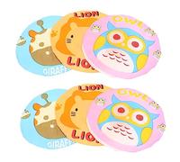 SHERCHPRY 6 Gorros de Ducha Reutilizables y Material Eva Transpirable para Niños Diseño de Animales, Banda Elástica Cómoda para Uso en Duchas