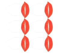 SHERCHPRY 6 Piezas Accesorios Divertidos de Boca Grande de Plástico Labios Rojos Gruesos para Fiesta y Actuación, Broma Adecuado Que Mejora la Comunicación y Causa Efecto Cómico
