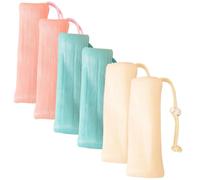 SHERCHPRY 6 Piezas Bolsa de Jabón Multicapa para Ducha Calcetín de Jabón para Bolsas de Malla Exfoliante de Cara y Cuerpo