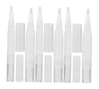 SHERCHPRY 6 Piezas Botella De Bolígrafo Recargable Para Uñas Envases Vacíos De Brillo Labial Bolígrafos De Aceite Para Uñas Herramienta De Decoración Unidades