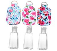 SHERCHPRY 6 Piezas Botellas de Perfume Recargables con Fundas Protectoras de Neopreno Portátil para Viaje Incluye Botellas y Fundas de Diseño Ligero y Seguro para Cosméticos