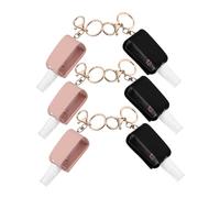 SHERCHPRY 6 Piezas Botellas Vacías de Viaje con Funda de PU para Champú y Cosméticos Recipientes Portátiles de Manos Perfectos para Mochilas y Bolsos