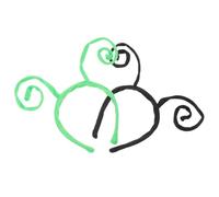 SHERCHPRY 6 Piezas Diademas Antenas Insecto Negras y Verdes para Halloween Cosplay Fiesta Accesorios Mariquita y Extraterrestre para Adultos