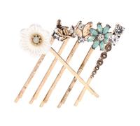 SHERCHPRY 6 Piezas Juego De Retro Productos Dama De Honor Flores Para Accesorios Para El Cabello Fiesta Accesorios Para El Cabello Para Niñas Clips Casarse Clasificado Aleación De Zinc