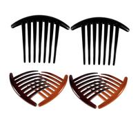 SHERCHPRY 6 Piezas Peines Laterales de Plástico para Peinados Franceses de Accesorios para Cabello para Mujeres con Cabello Bordes