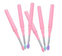 SHERCHPRY 6 Piezas Pinceles de Maquillaje con Tapa y Ojos Aplicadores de Suave Herramientas de Portátiles y Versátiles Maquillaje