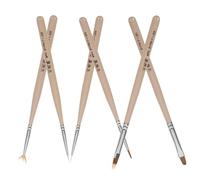 SHERCHPRY 6 Piezas Pinceles para Manicura Herramientas de Dibujo y Pintura para de Uñas Diy para Salones y Personal