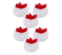 SHERCHPRY 6 Piezas Polvos de Maquillaje Suaves Aplicadores Esponjosos con Forma de Bola Almohadillas de Mezcla para Base y Rubor Tacto Delicado para Cuidado Facial Portátiles para Viaje y