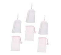 SHERCHPRY 6 Piezas red de burbujas redes de espuma soporte de malla de jabón aceitoso lavado de cara de espuma piel jabón de manos ahorrador de jabón burbujeante Educación física