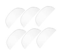 SHERCHPRY 6 Piezas Red de cabello de encaje pelucas cordón lleno calvo elástico Malla ballet neto gorra de agarre de peluca gorro de encaje completo para trenzar Transparente